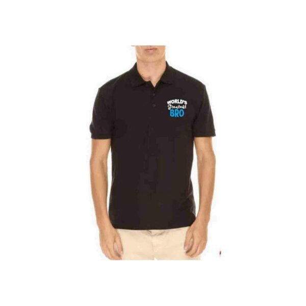 ™ Brother Mens Polo Cotton Printed T-Shirt Worlds Greatest Bro