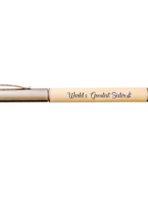 TheYaYaCafe Rakhi Gifts Worlds Greatest Sister Printed Handmade Wooden Pen