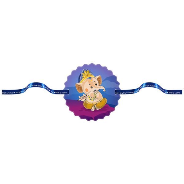 Lil Ganesha  Kids Rakhi with Cadbury Celebration  Chocolate Gift   Combo - Pack of 2