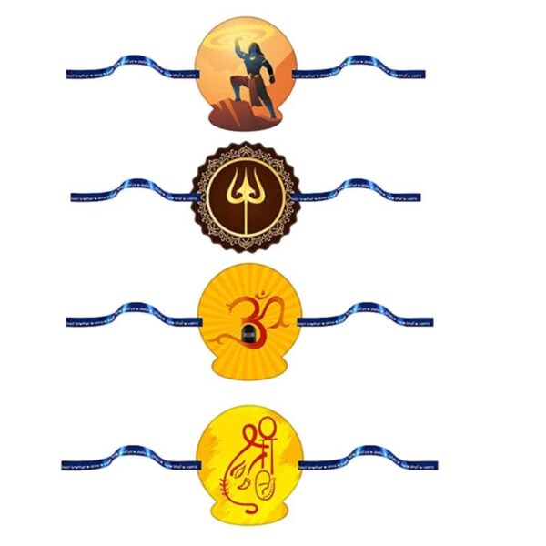 Printed Religious Rakhi Set of 4 |Raskhabandhan Special