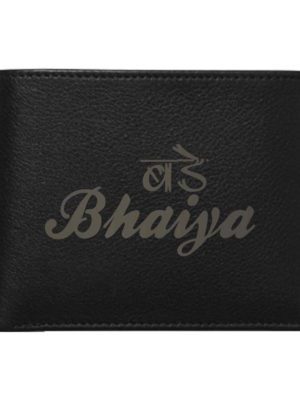 Black Leather Wallet Bade Bhaiya