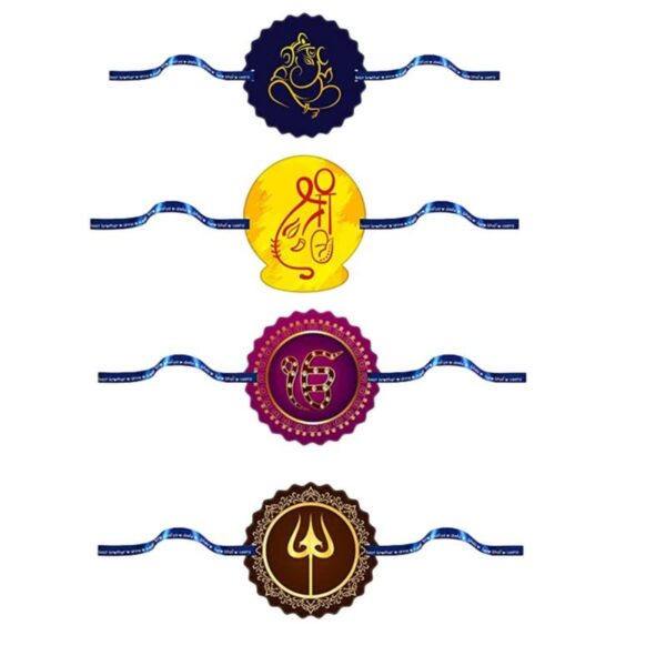 Printed Religious Rakhi Set of 4 |Raskhabandhan Special