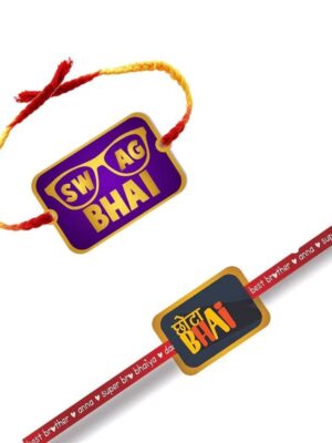 TheYaYaCafe Printed Acrylic Rakhi for Brother, Kids & Adult |Raskhabandhan