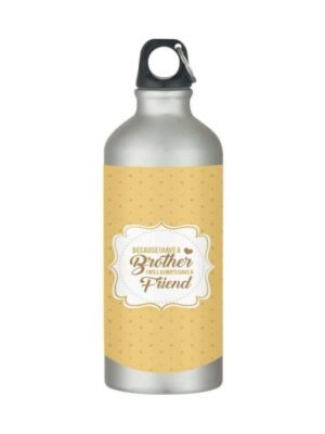 TheYaYaCafe Rakhi Gifts for Brother Sipper Water Bottle (600 ml) Stainless Steel My Brother My Friend Printed Birthday