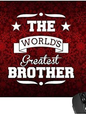 TheYaYaCafe Rakhi Gift for Brother, Worlds Greatest Brother Printed Mouse Pad - Computer, PC, Laptop