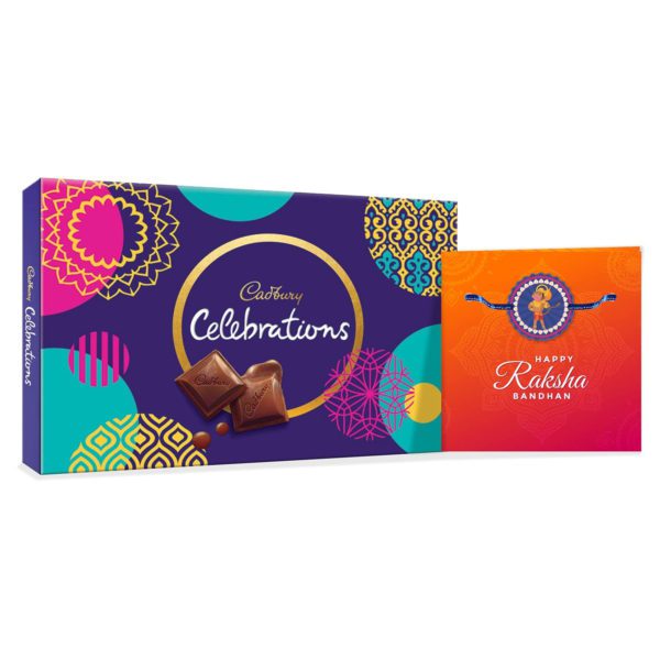 Lil Ganesha  Kids Rakhi with Cadbury Celebration  Chocolate Gift   Combo - Pack of 2