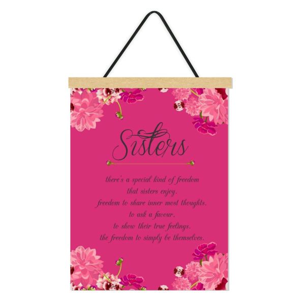 TheYaYaCafe Rakhi gifts for Sister Printed Scroll Greeting Card Special Sisters - 12x16 inches, Raksha Bandhan, Birthday