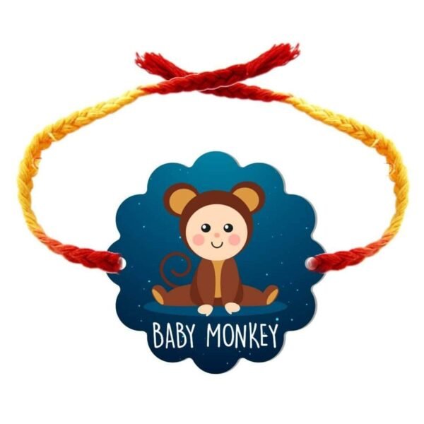 YaYa Cafe Rakhi Gifts Combo for Brother Cadbury Celebrations Assorted Chocolate Gift Pack with Baby Monkey Printed Rakhi -