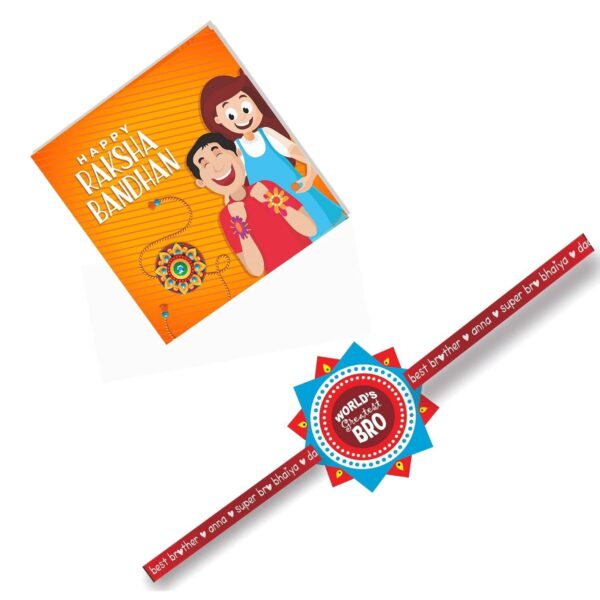 World's Greatest Bro  & Lion Baby Bro Kids  Rakhi  - Set of 2