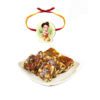 Bal Hanuman Kids Rakhi with  Anjeer Barfi  Sweets Gift Combo Pack of -2