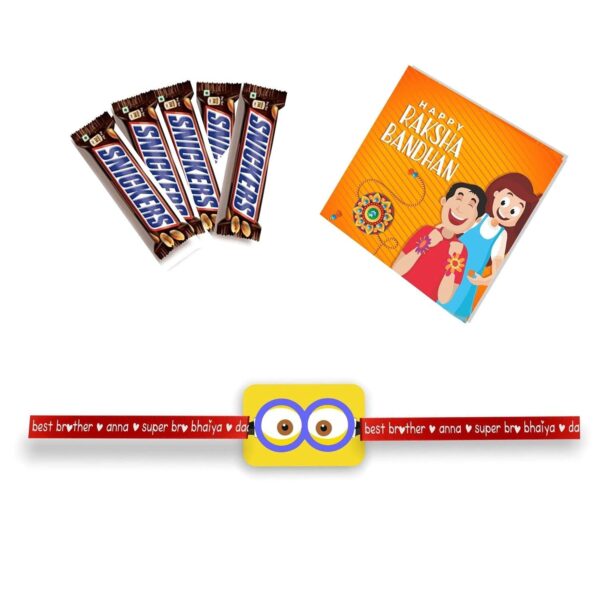 TheYaYaCafe Rakhi Gifts Combo for Brother Cadbury Oreo Dipped Chocolate Cookie (50 g) with Baby Boy Kid Rakhi