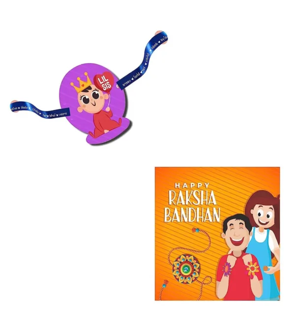 Purple Lil Sis Kids  Rakhi