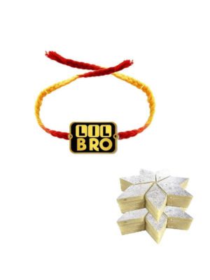 Lil Bro Kids  Rakhi Gift with Kaju Katli Combo of 2