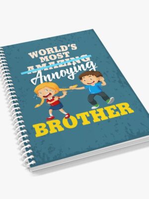 TheYaYaCafe Rakhi Gifts for Brother Printed A5 Size, 120 Ruled Pages Notebook Worlds Best Brother Raksha Bandhan Birthday