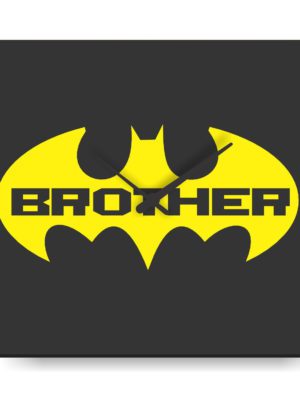 Birthday Gifts for Brother, decorative wall clock,Modern Designer wall clocks, Super Hero Brother Square Shaped Wall