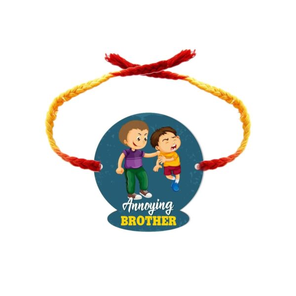 Yaya Cafe Rakhi Sweets Gift Combo for Brother Annoying Brother Printed Rakhi, MEWA Bites Burfi - 400 gm Raksha Bandhan