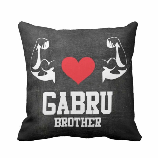 TheYaYaCafe Yaya Cafe Bhaidooj Gifts Combo for Brother, Gabru Brother T-Shirt, Mug, Coaster, Mouse Pad, Cushion Cover, Set of 5