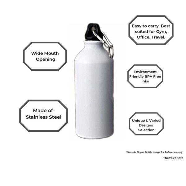 YaYa cafe Birthday Rakhi Gifts Combo Stud Brother Sipper Water Bottle 600ml - Set of 2