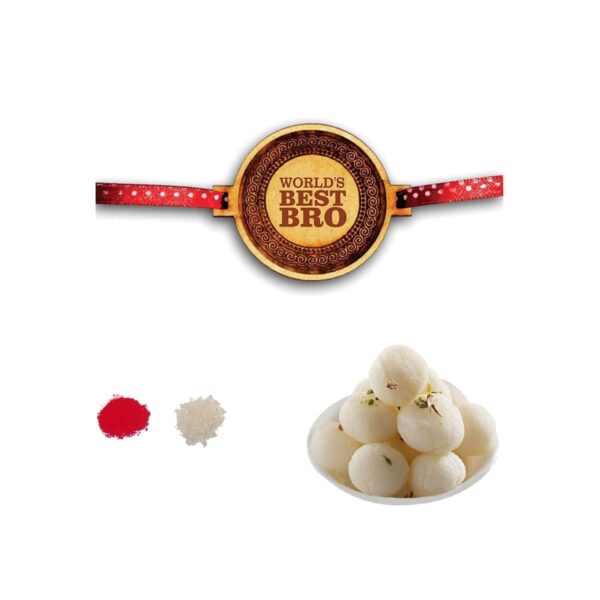 YaYa cafe Raksha Bandhan Sweets Combo Gift Rakhi Rasgulla Tilak and Roli