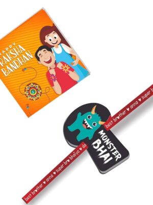 Monster Bhai Kids Rakhi For Little  Brother