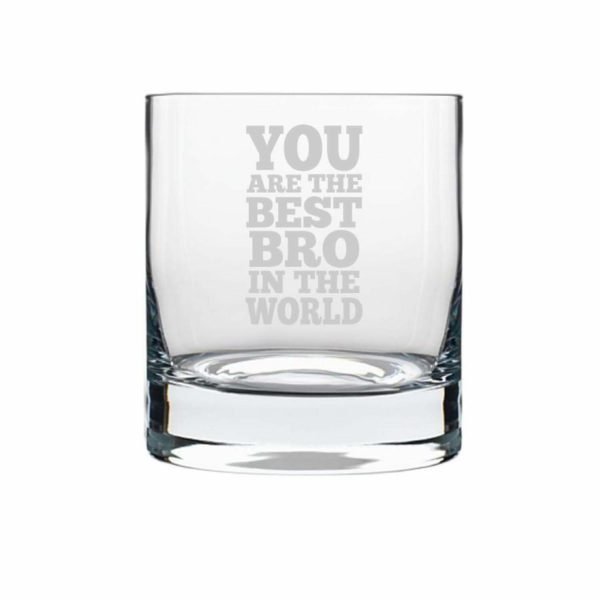 TheYaYaCafe Yaya Cafe™ Birthday Rakhi Gifts for Brother, I Love You Bro Whiskey Glass Stelvio, Coaster Gift Combo of 4