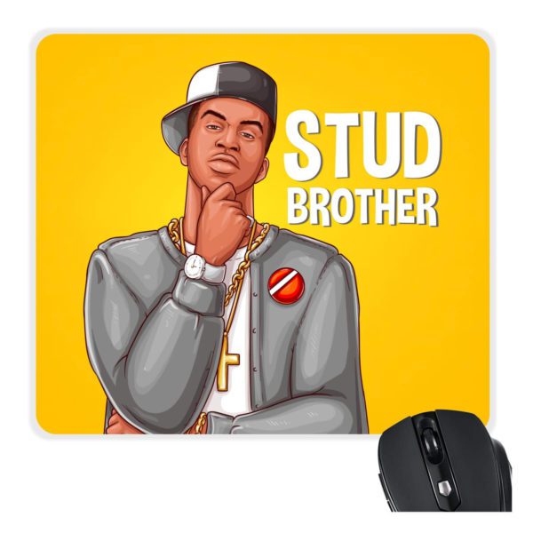 YaYa Cafe Rakhi Birthday Gift for Brother, Stud Brother Printed Mouse Pad