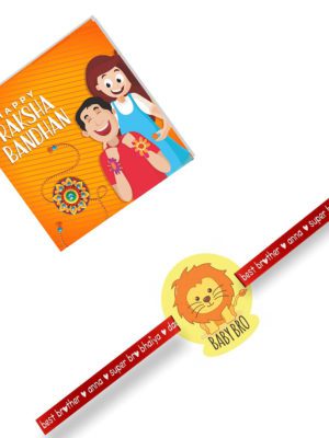 Baby Lion Bro Kids Rakhi for Little Brother