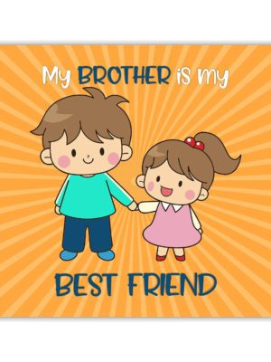 YaYa Cafe Rakhi Birthday Gift for Brother, My Brother is My Best Friend Printed Mouse Pad