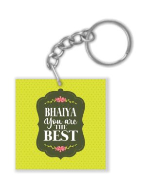 Yaya Cafe Birthday Rakhi Gifts for Brother Bhaiya You are The Best Keychain Keyring