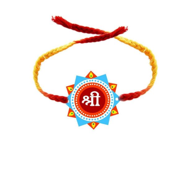 YaYa cafe Family Rakhi for Brother Combo Set of 4 Printed Shri Om Swastik Ganesha Rakhi Raksha Bandhan