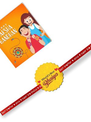 World Best Bhaiya Kids Rakhi For  Big Brothers