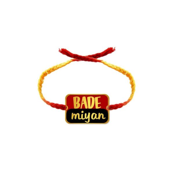 YaYa Cafe Rakhi Gifts Combo for Brother Cadbury Celebrations Assorted Chocolate Gift Pack with Bade Miyan Printed Rakhi - 186.6g