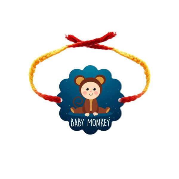 YaYa Cafe™ Rakhi Chocolates Gift Combo for Brother, Baby Monkey Rakhi with 5 Pcs Dairy Milk Chocolate Gift Combo Birthday