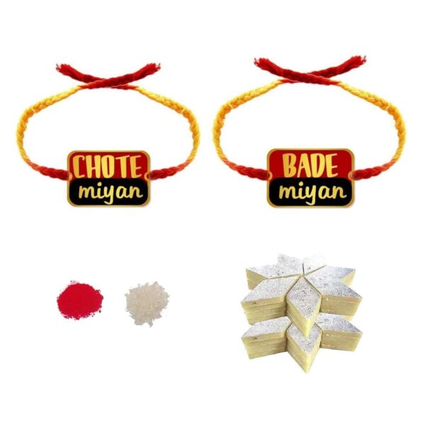 YaYa Cafe Rakhi Sweets Gift Combo for Brother, Coolest Bro with Rakhi,Kaju Katli - 500 gm, Gift Combo of 3 Raksha Bandhan