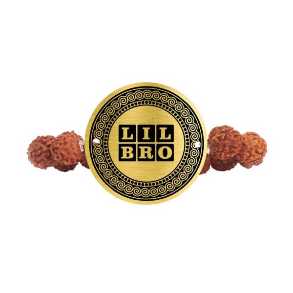 Best Bro  Engraved Rudraksh Rakhi for Brothers