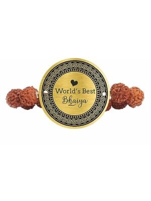 Worlds Best Bhaiya Bhabhi Rakhi Combo Set Of 2