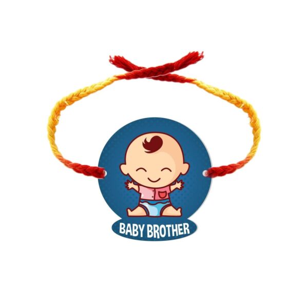 YaYa Cafe™ Rakhi Chocolates Gift Combo for Brother, Baby Brother Rakhi with 1 Dairy Milk Silk Chocolate Gift Combo Birthday