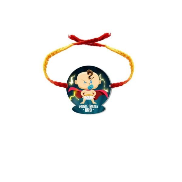 Cutiepie & Double Trouble Bro Kids Rakhi  - Combo Set of 2