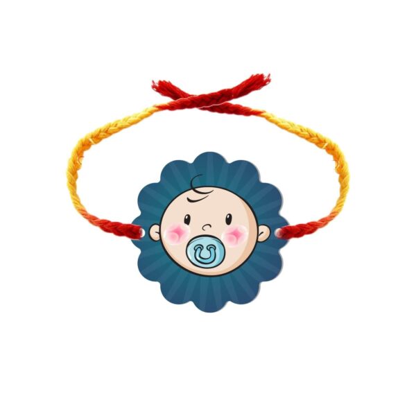 YaYa Cafe Rakhi Sweets Gift Combo for Brother Cute Baby Boy Printed Rakhi, Kaju Katli - 500 gm, Gift Combo of 2 Raksha Bandhan