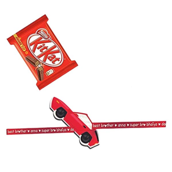 TheYaYaCafe Rakhi Gifts Combo for Brother KitKat (45gm) with Cute Baby Boy Kid Rakhi