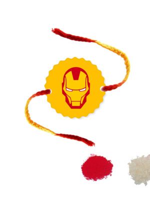 Iron Man Superhero Kids Rakhi For Little Brothers