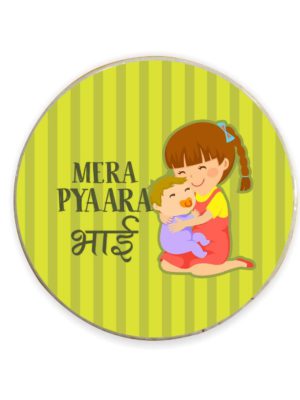 TheYaYaCafe Rakhi Gifts for Brother Annoying Brother Fridge Magnet (Round) Raksha Bandhan Birthday