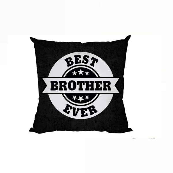 Yaya Cafe Rakhi Birthday Gift for Best Brother Ever Cushion Cover 16X16 Inches