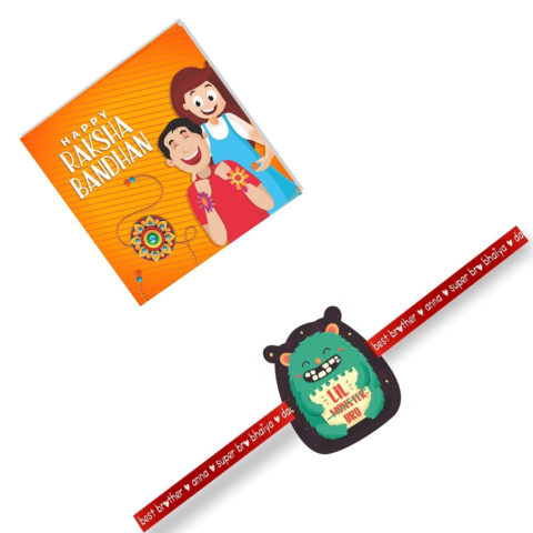 Lil Monster  Bro  Kids Rakhi for Little Brother