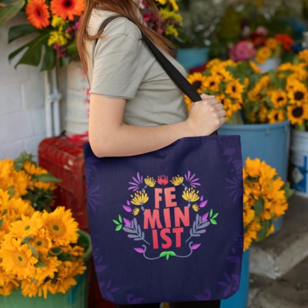 Feminist AOP Tote Bag