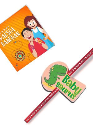 Baby Saurus  Kids Rakhi  For Brothers