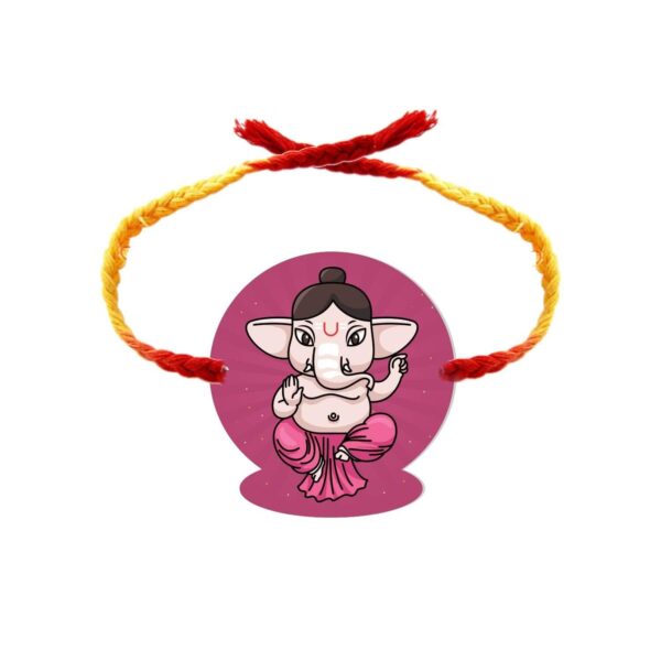 YaYa Cafe Rakhi Sweets Gift Combo for Brother Ganesha Printed Rakhi, Kaju Katli - 500 gm, Gift Combo of 2 Raksha Bandhan