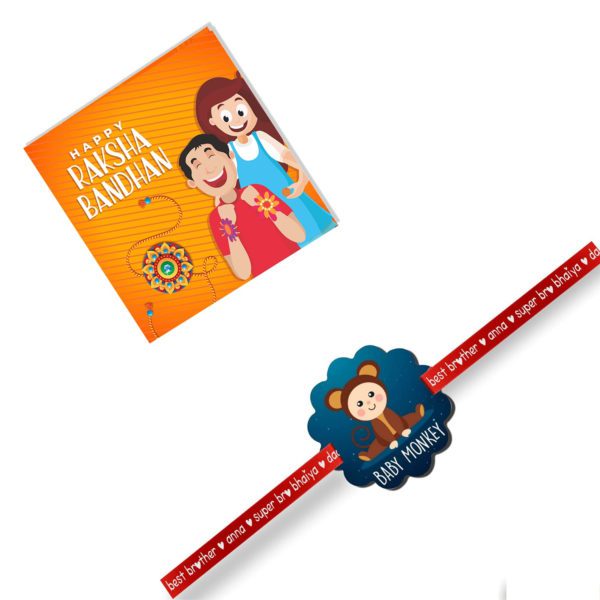 Baby Monkey Kids Rakhi for Brother