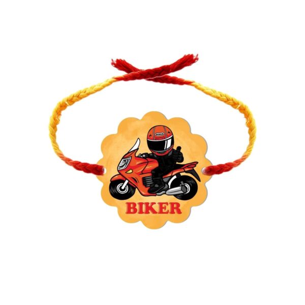 Yaya Cafe Rakhi Sweets Gift Combo for Brother Biker Bro Printed Rakhi, Gulab Jamun- 1 Kg Raksha Bandhan