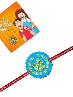 Bro You are my Hero Kids Rakhi for Little Brothers